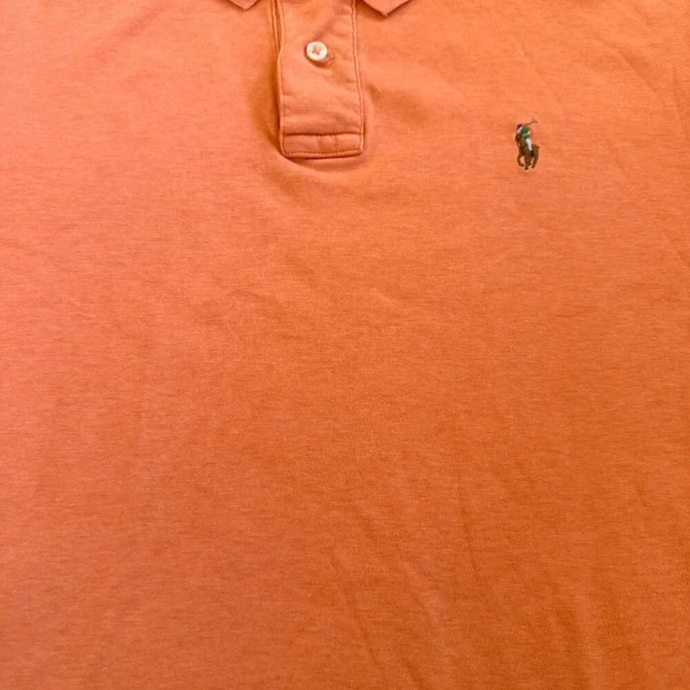 Polo Ralph Lauren Classic-Fit Pima Soft Touch Cotton Women's Peach Sz. M - Picture 4 of 12